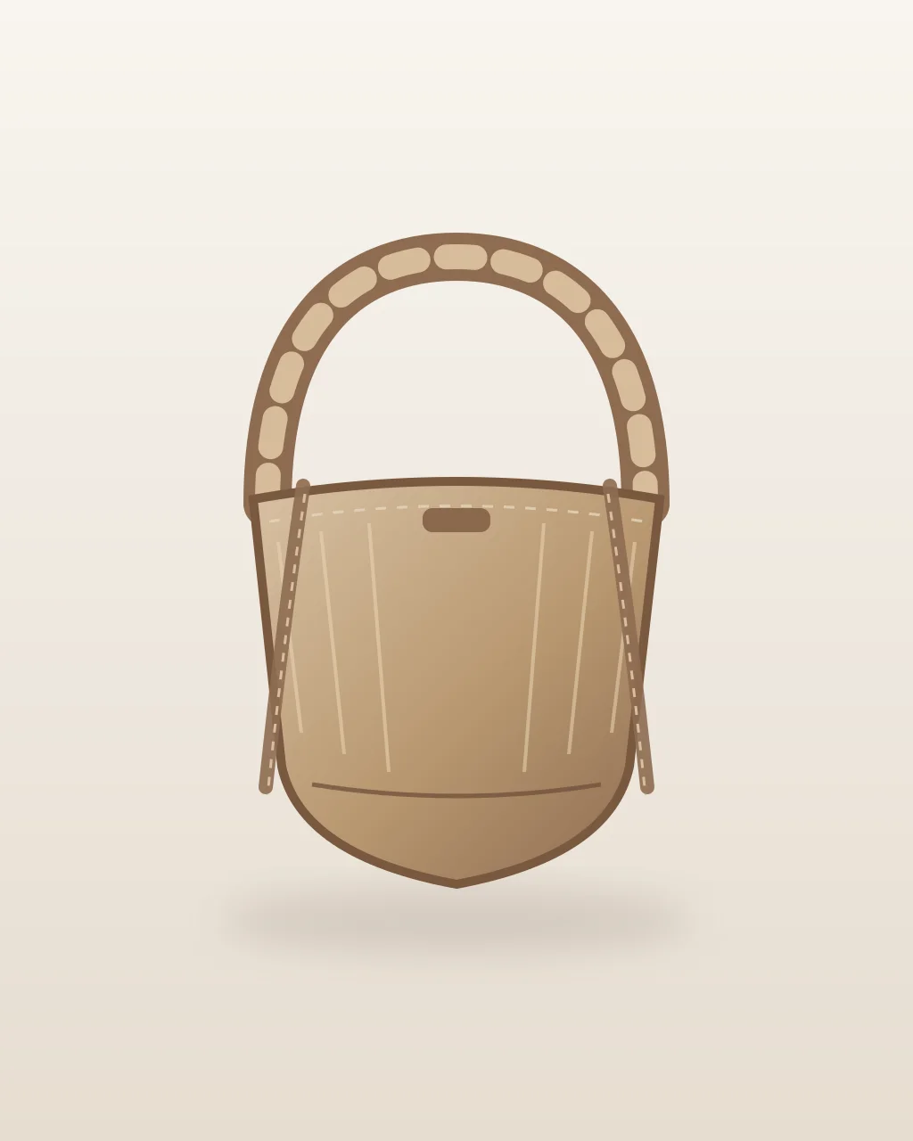 Original braided-handle mini tote concept for private label development