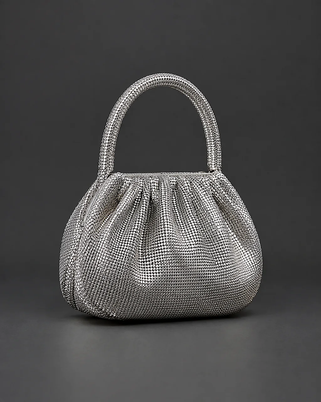 Previous metallic mesh evening pouch concept for private label development