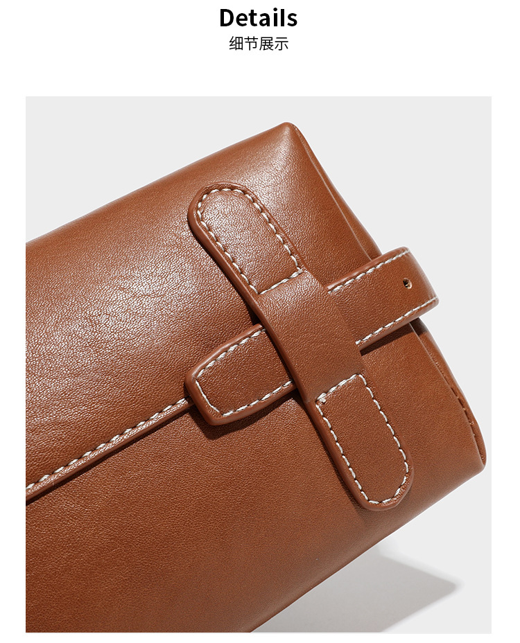 Soft PU Shoulder Crossbody Bag construction detail M13P0780