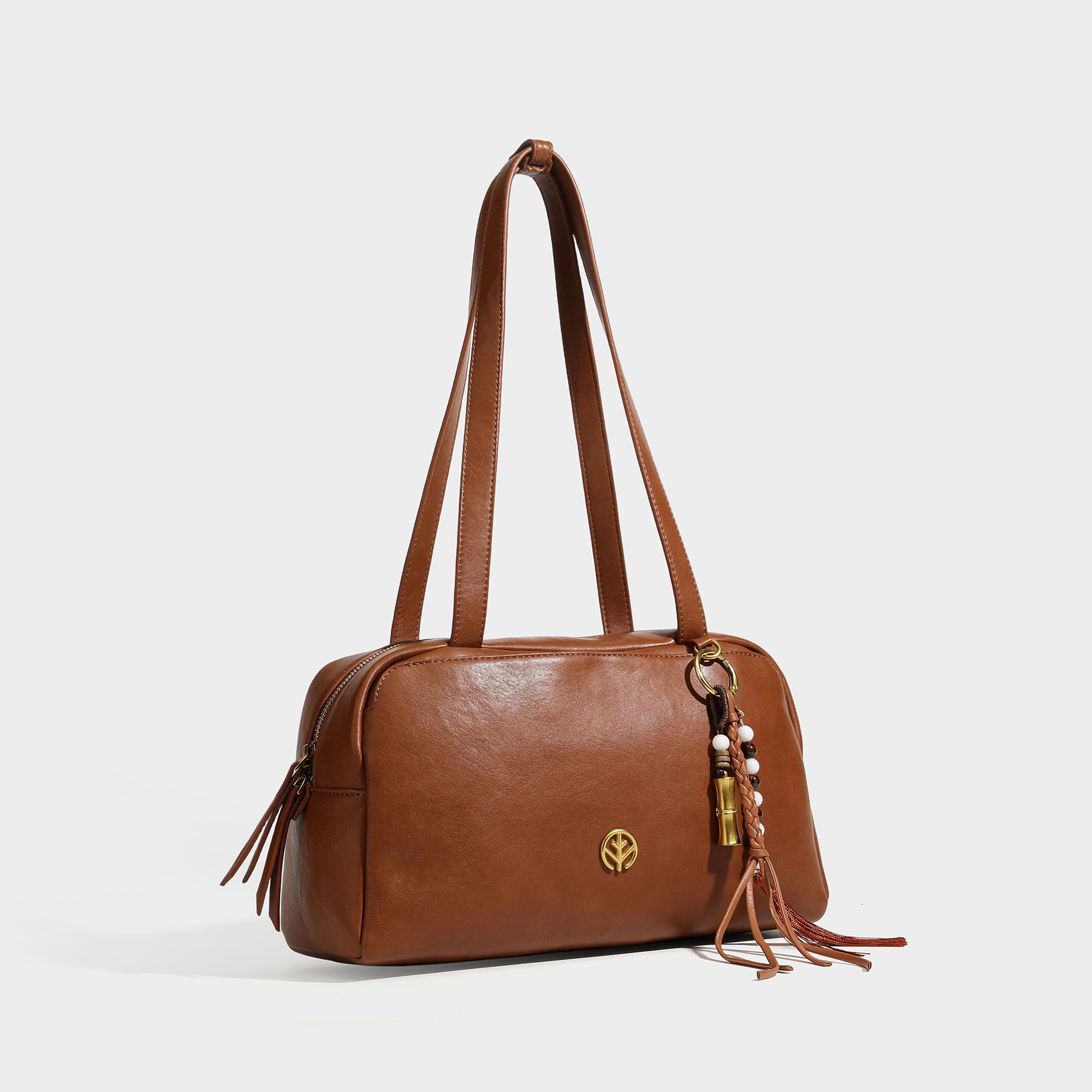 Soft PU Boston Shoulder Bag with Back Pocket PU product reference M13P0781