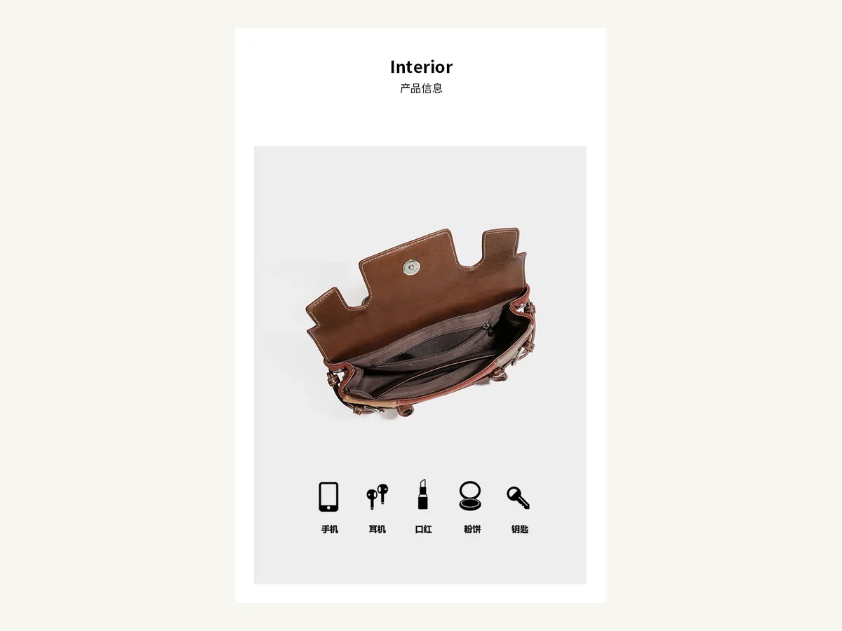 Interior opening and pocket reference for ZS-9229 handbag