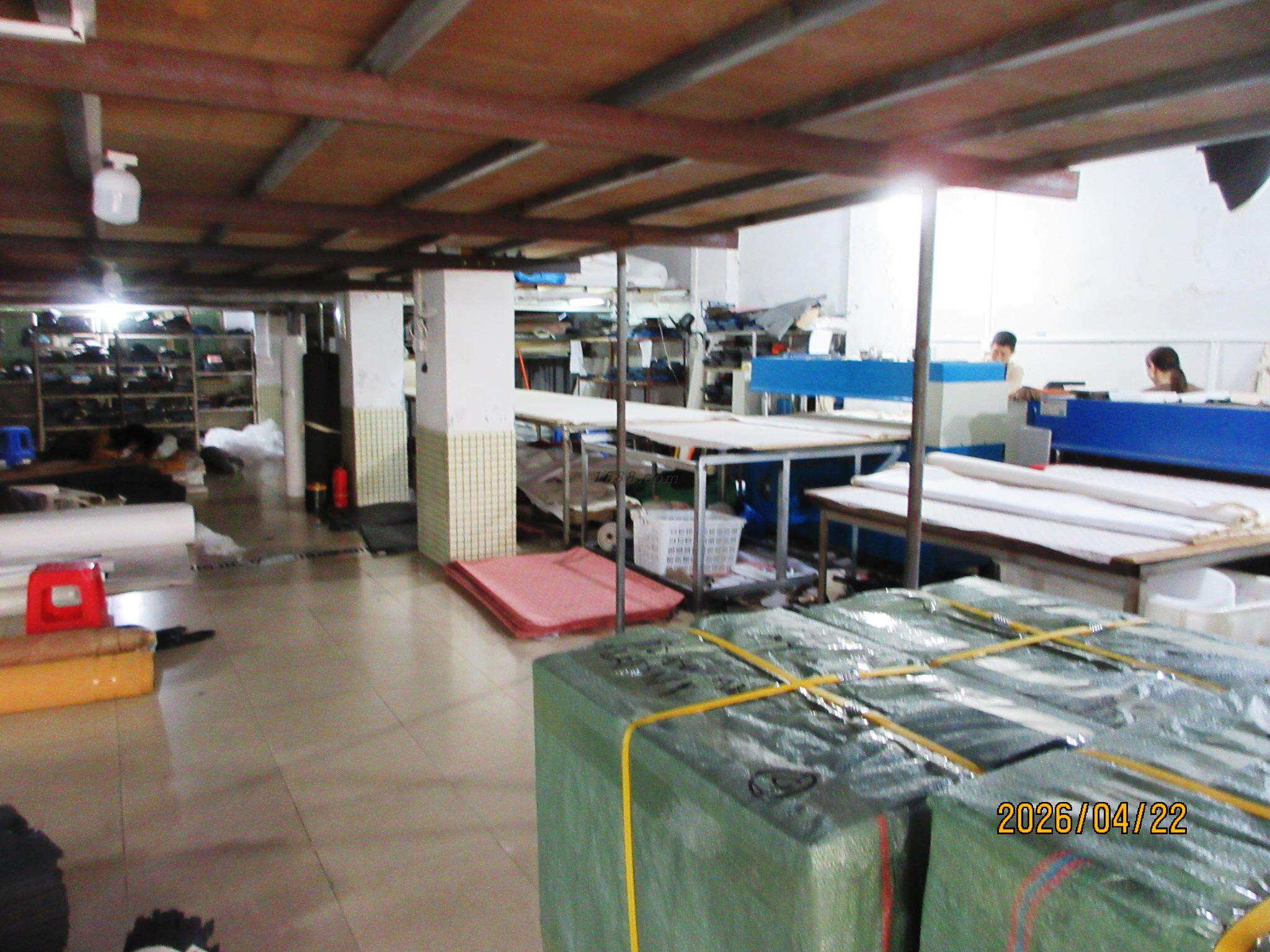 Leather goods production equipment at Zise factory in Guangzhou